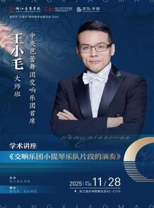 【音讯】王小毛小提琴大师课